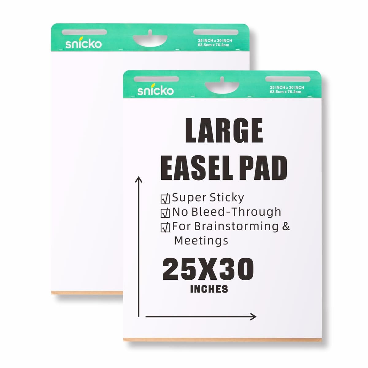 White Self Stick Easel Pad 25 in x 30 in 30 Sheets 2 Pads C27374