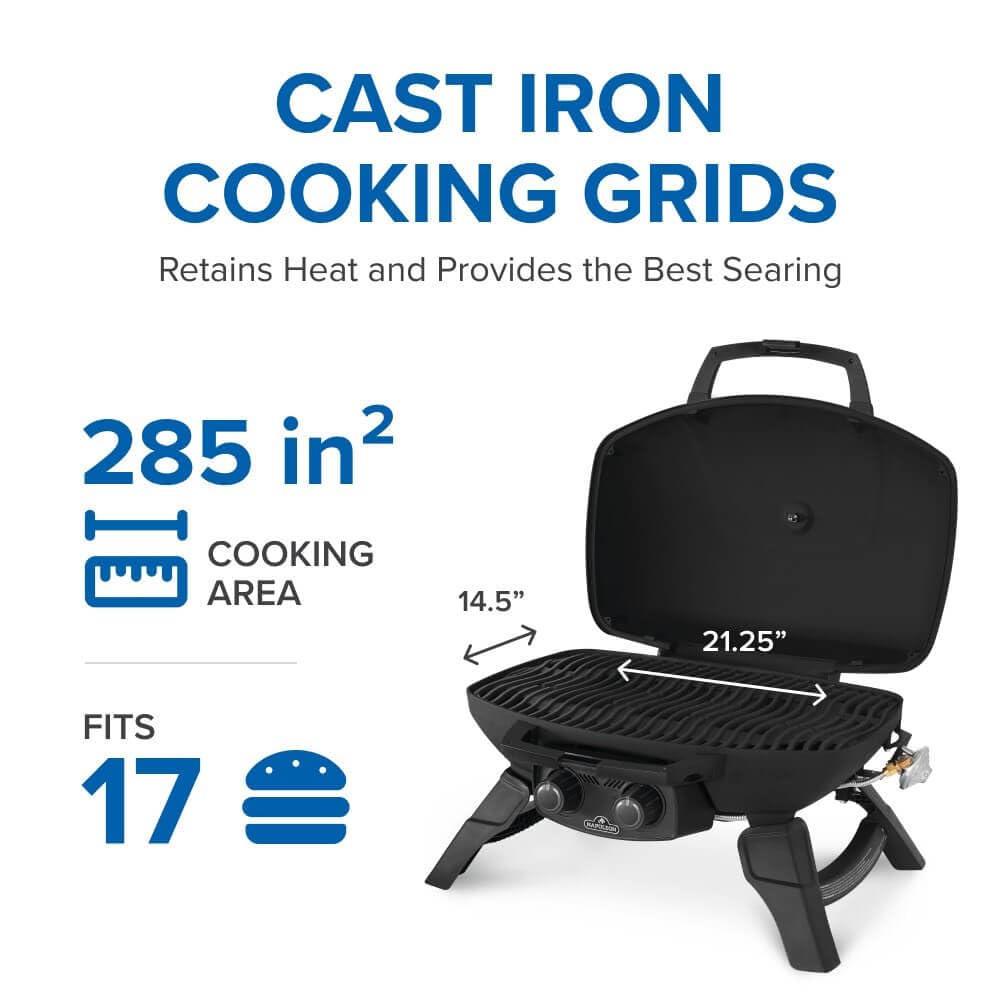 Portable Propane Grill with Griddle Insert S3791