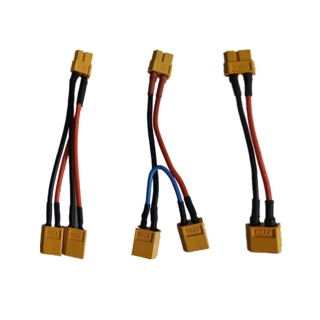 3 Pieces Battery Adapter Cable Y-Type Harness Connector XT60 Parallel N233482