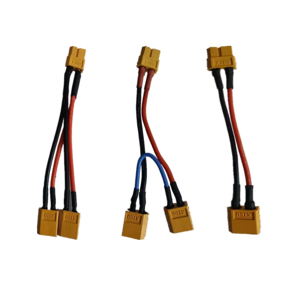3 Pieces Battery Adapter Cable Y-Type Harness Connector XT60 Parallel N233482