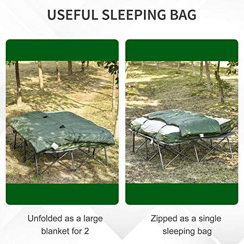 Folding Camping Cot with Pillows M8688