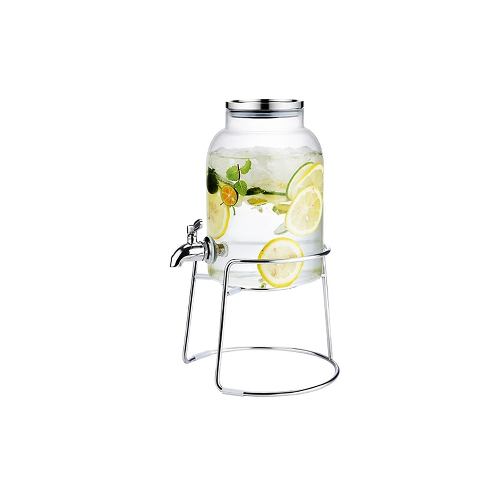 Large-capacity Glass Pitcher with Lid and Faucet D402