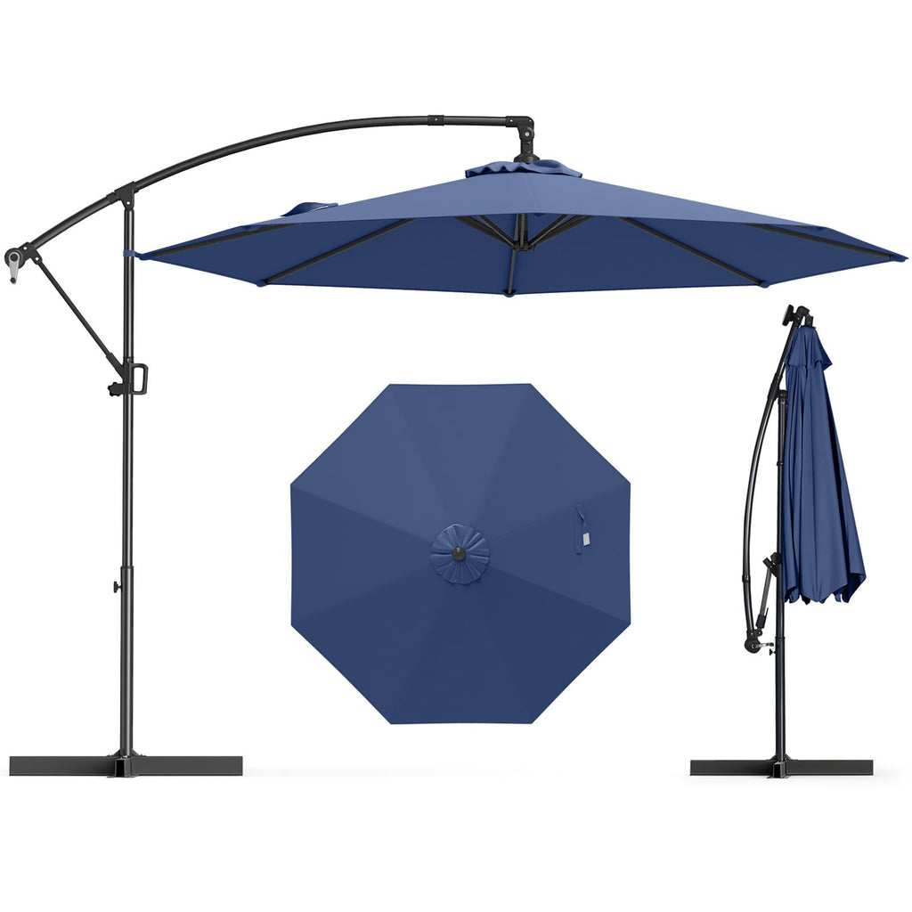 10 FT Navy Offset Cantilever Umbrella X780665