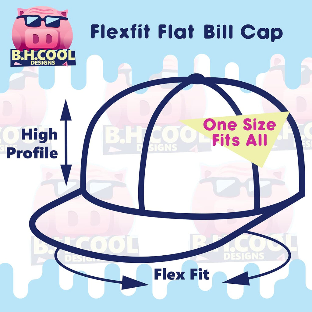 Flat Bill Fitted Hat X48625