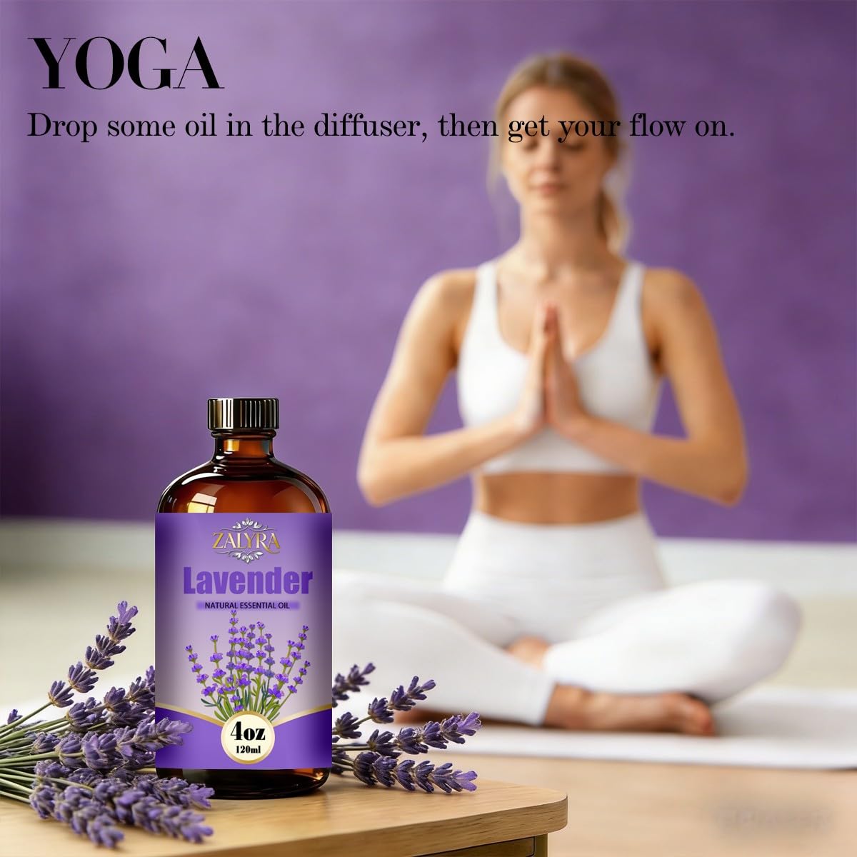 Lavender&Lily Essential Oil 4 Fl Oz+0.33 Fl Oz E7524