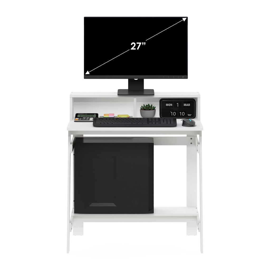 32-Inch Computer Desk with Hutch Shelf E23601