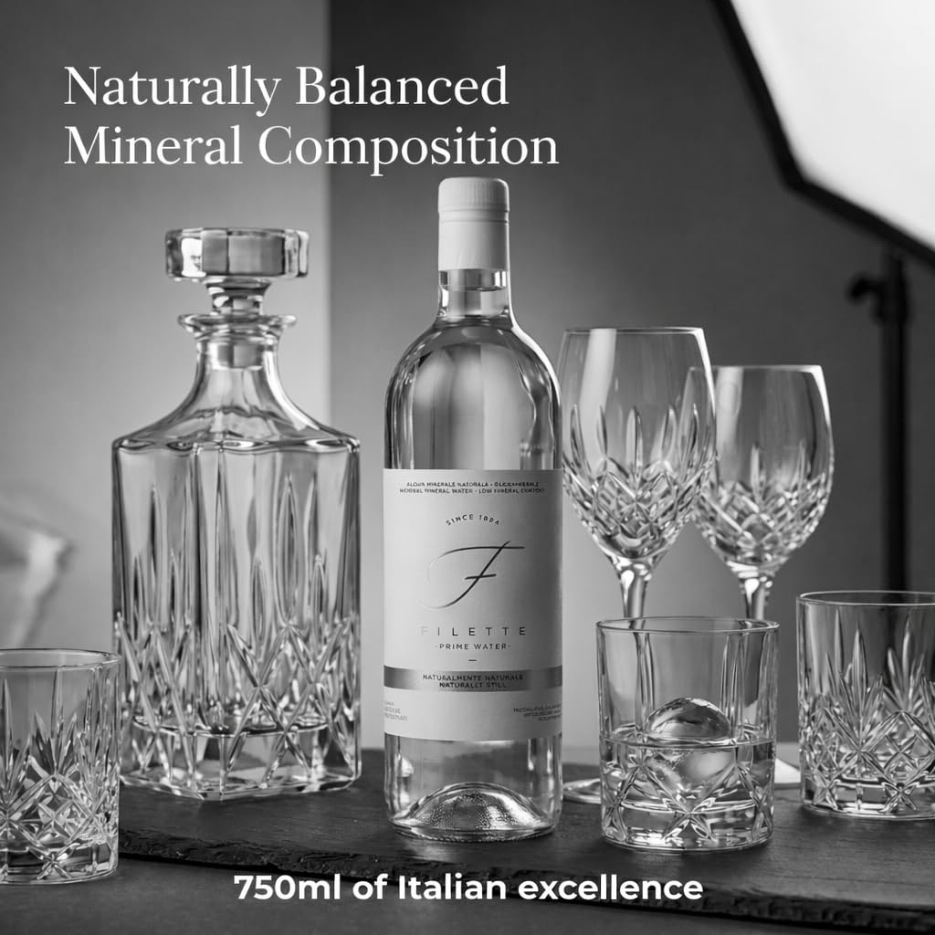 Natural Mineral Water 25 fl oz Glass Bottles Pack of 6 U324564