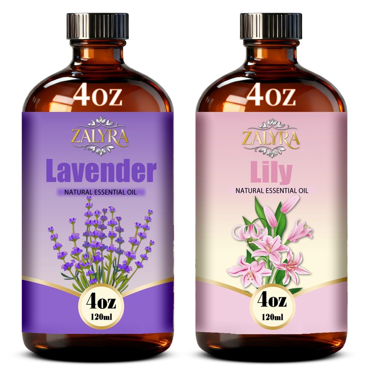 Lavender&Lily Essential Oil 4 Fl Oz+0.33 Fl Oz E7524