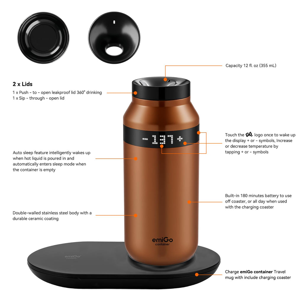 12 oz App Ctrl Heated Mug L363661