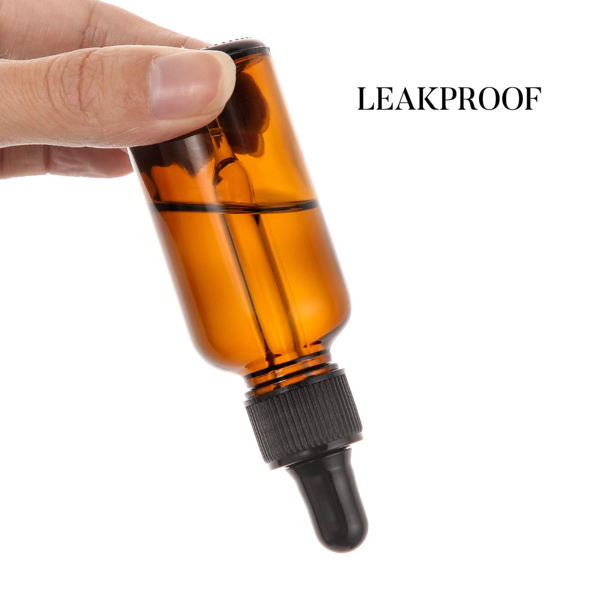 2 oz Dark Amber Dropper Bottles with Funnels O579021