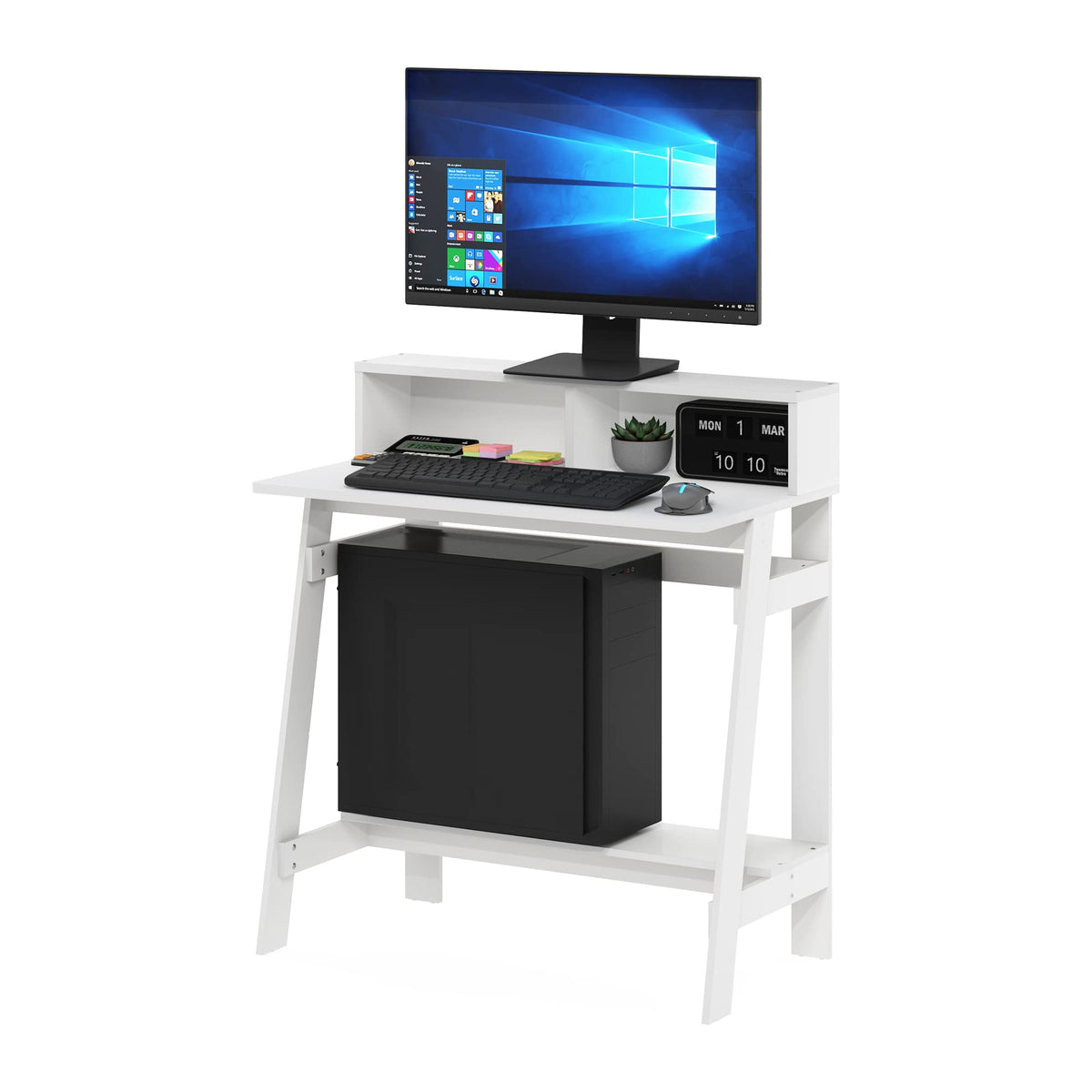 32-Inch Computer Desk with Hutch Shelf E23601