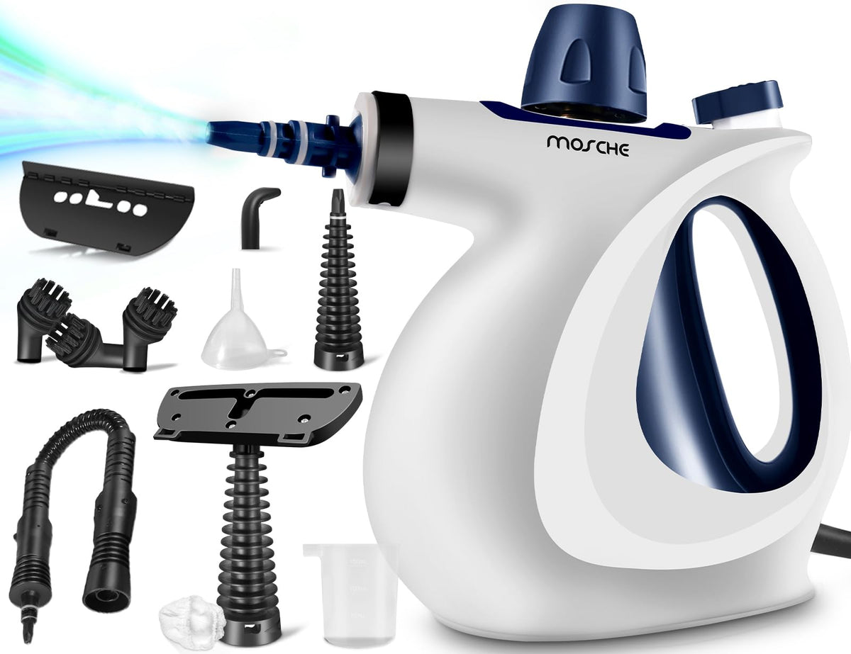 Handheld Portable Steam Cleaner with 11-Piece Accessory Set P250121