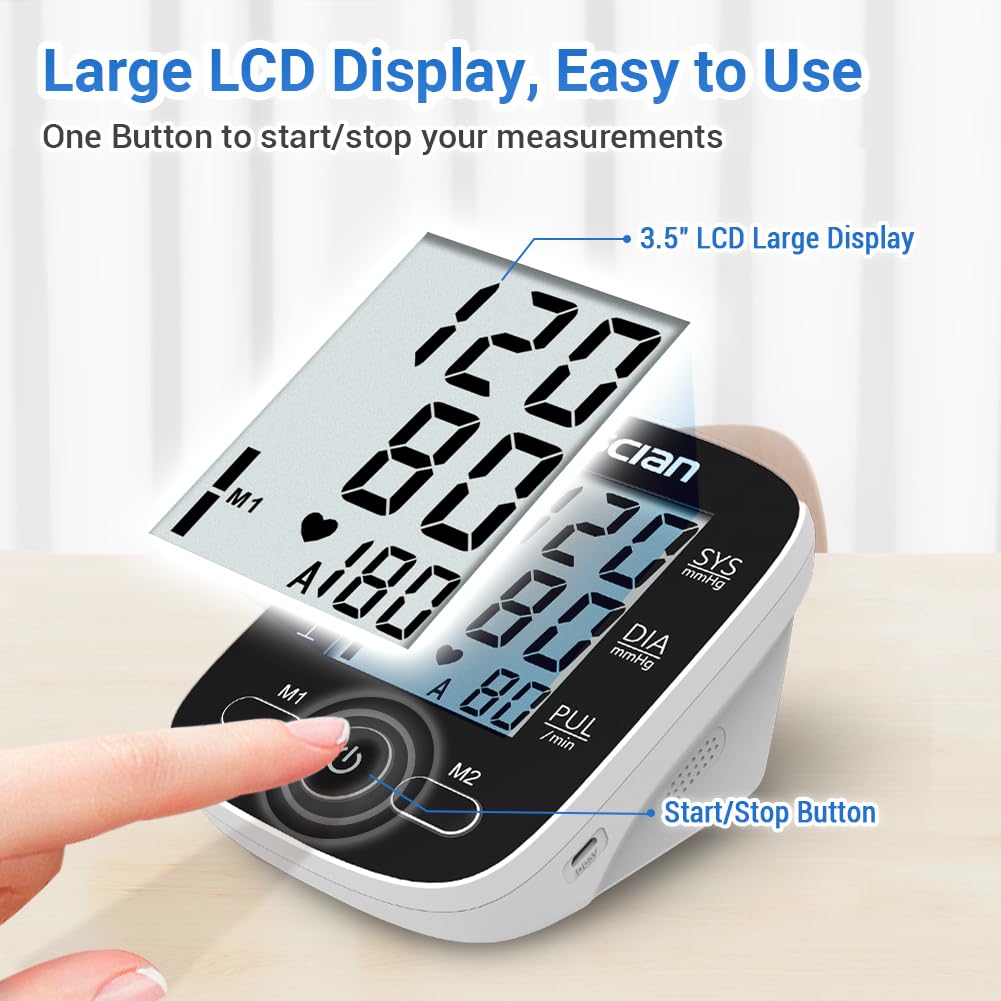 Automatic Upper Arm Blood Pressure Monitor with Large Cuff O676816