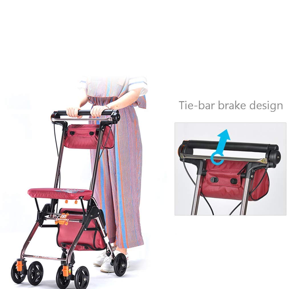 Portable Rollator Walker with Seat Y7000