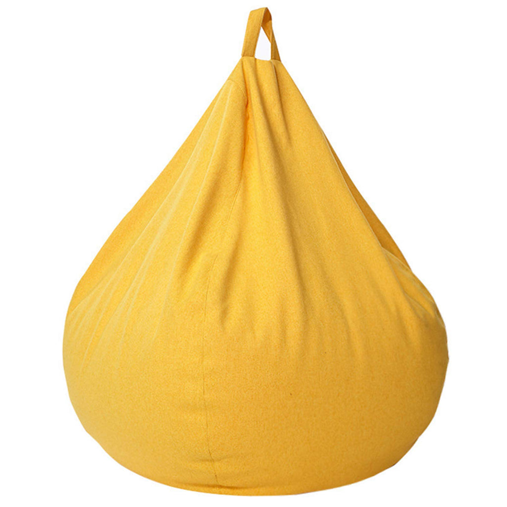 Linen Fabric Bean Bag Chair Cover 90x110cm D652