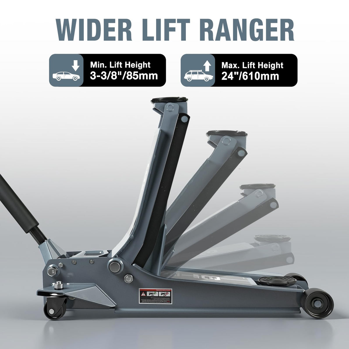 3 Ton Low Profile Hydraulic Floor Jack Y48458