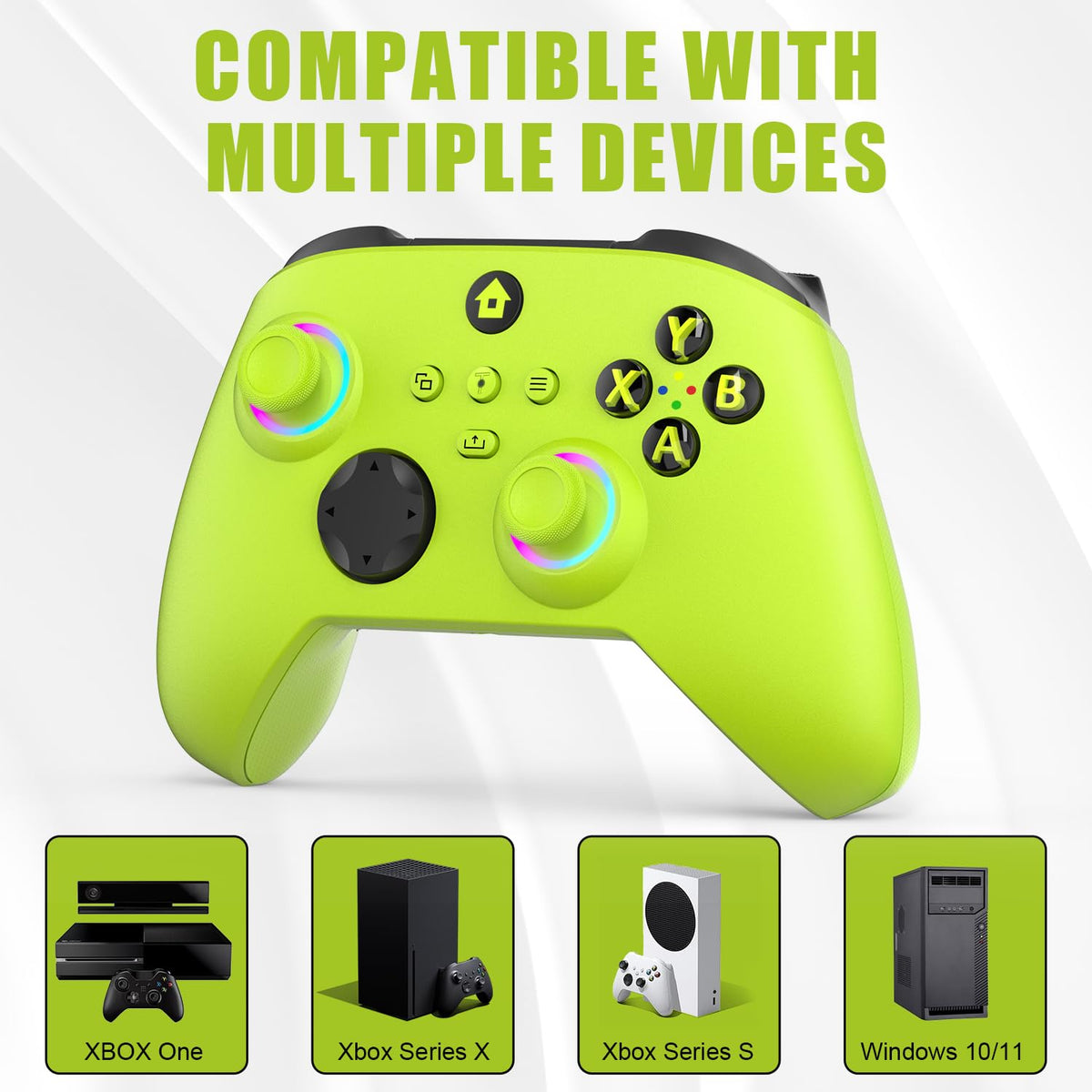 Wireless Controller for Xbox One Xbox Series X/S PC with RGB LED Light B336202