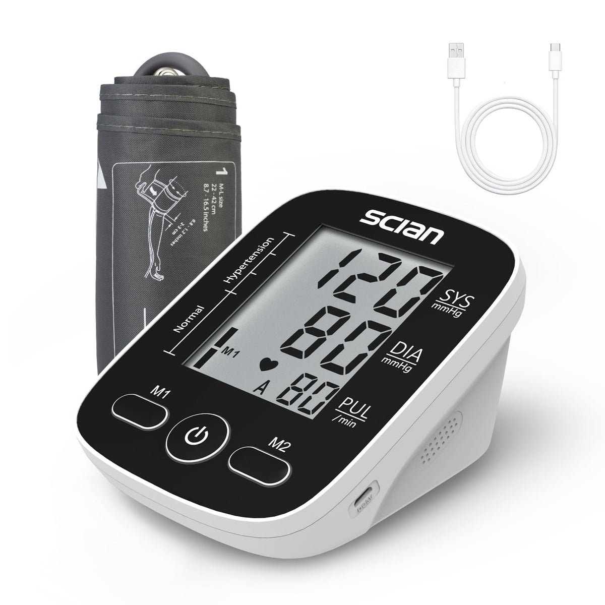 Automatic Upper Arm Blood Pressure Monitor with Large Cuff O676816