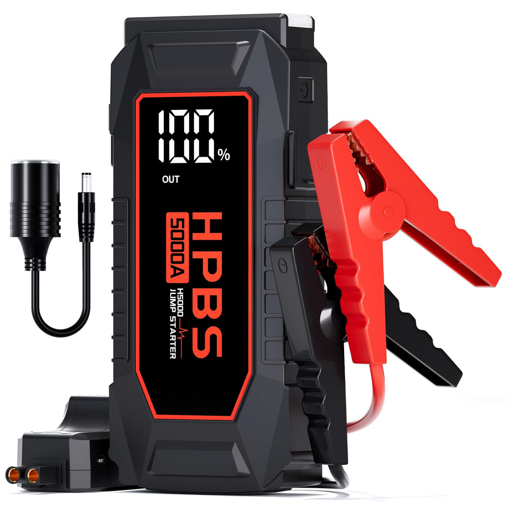 5000A Peak 12V Portable Jump Starter with 3.0" LCD Display T2543