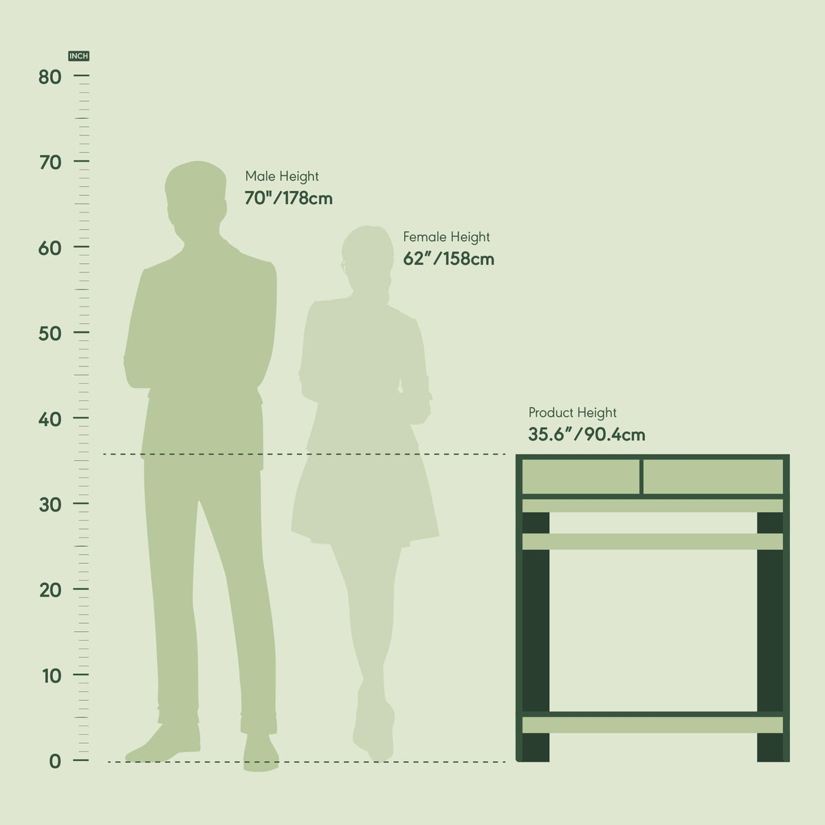 32-Inch Computer Desk with Hutch Shelf E23601