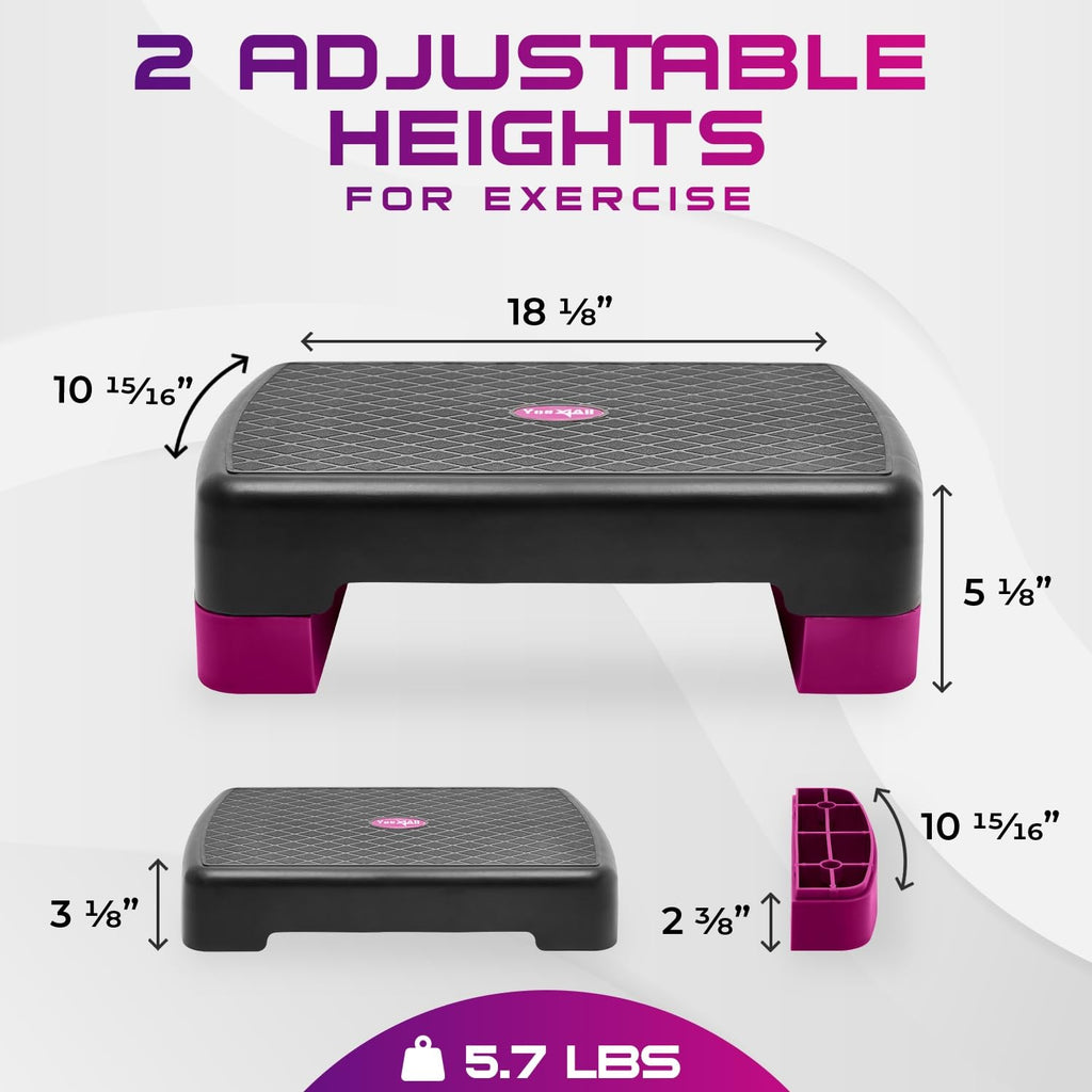 Aerobic Step Platform with Risers V660009