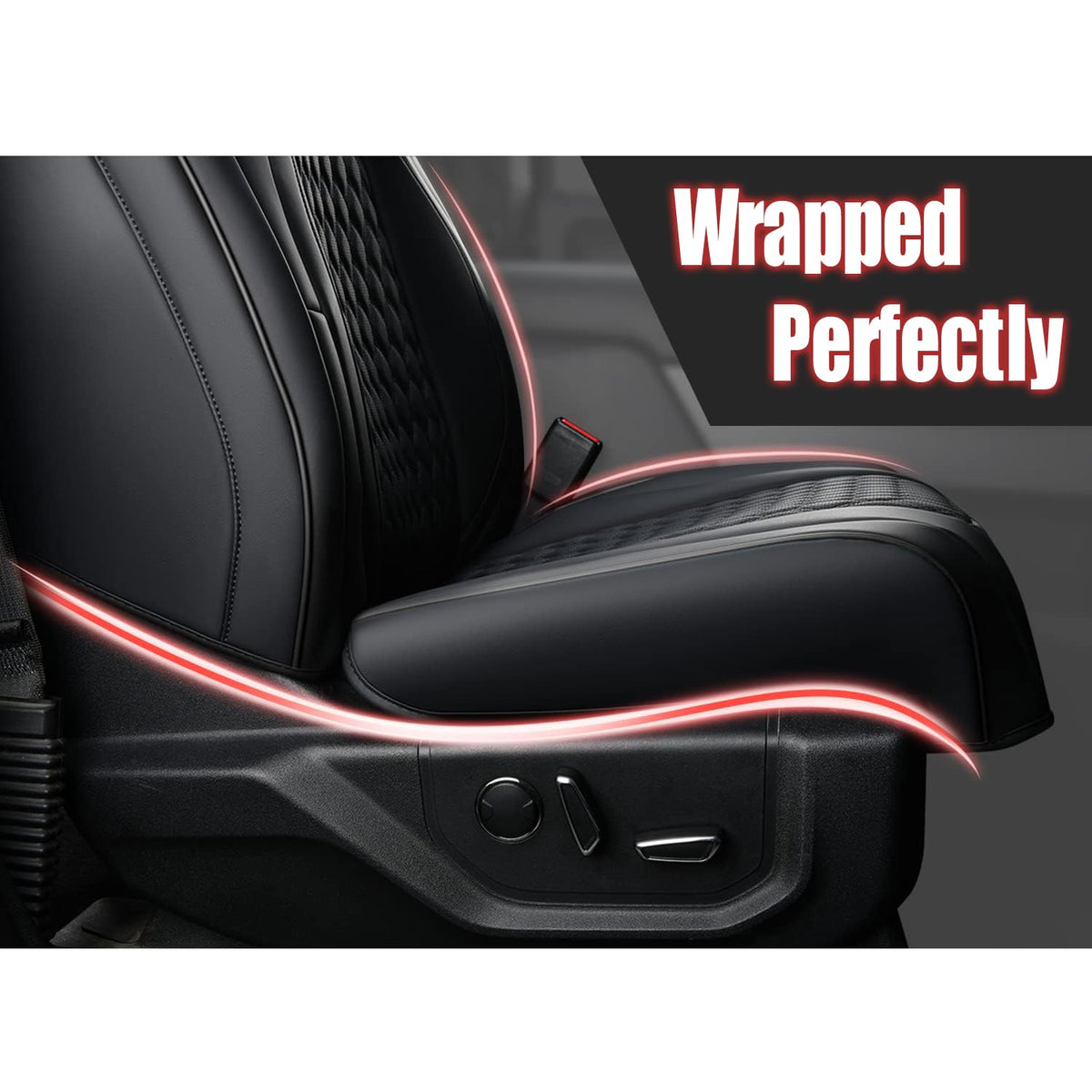 Waterproof Faux Leather Full Coverage Seat Covers S147251