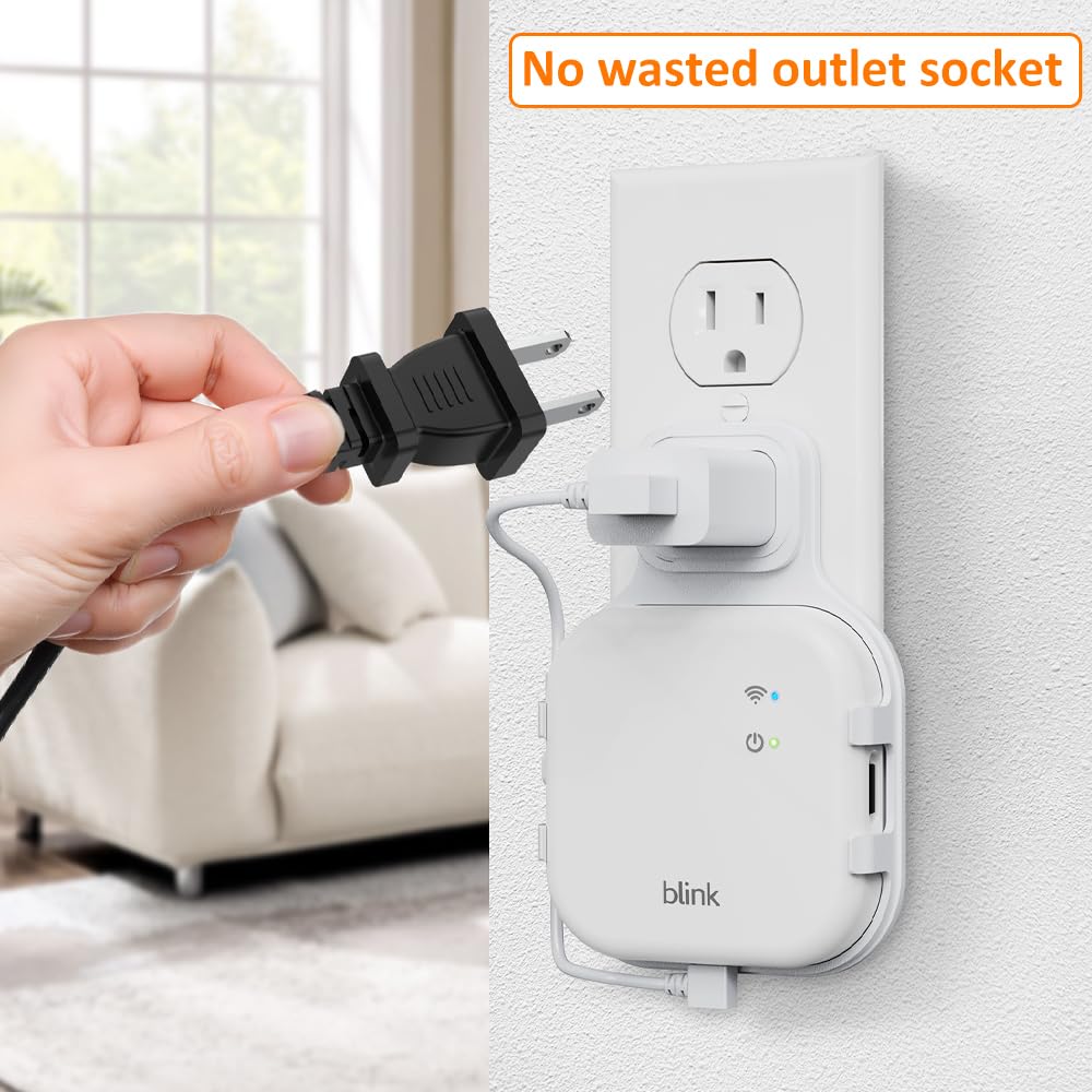 Wall Outlet Mounting Bracket with USB-C Cable E369