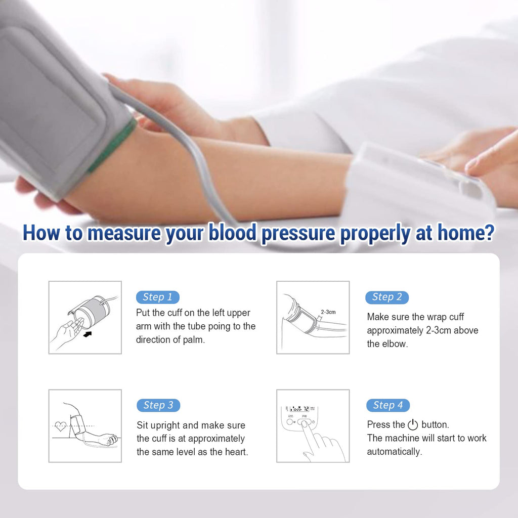 Automatic Upper Arm Blood Pressure Monitor with Large Cuff O676816