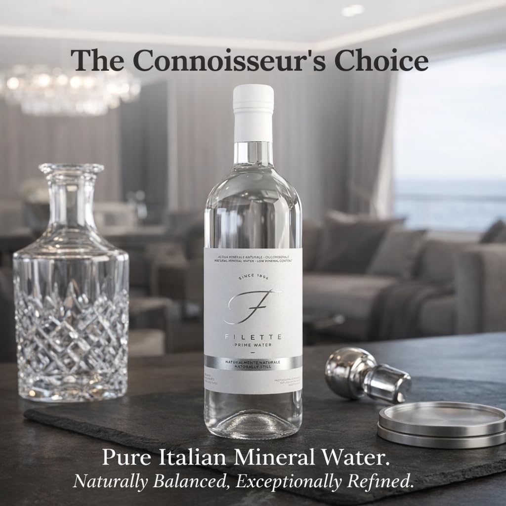 Natural Mineral Water 25 fl oz Glass Bottles Pack of 6 U324564
