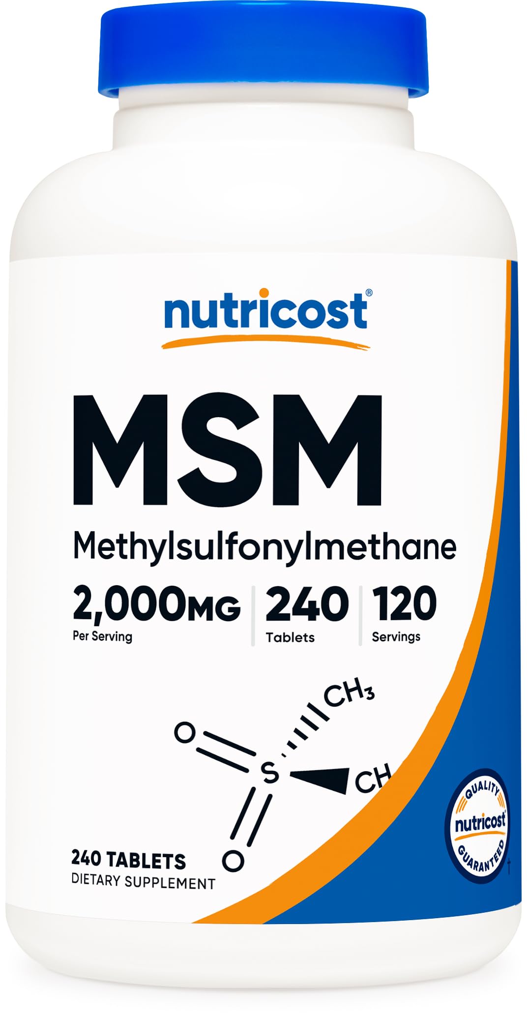 MSM Tablets 2000mg 240 Tablets H411455