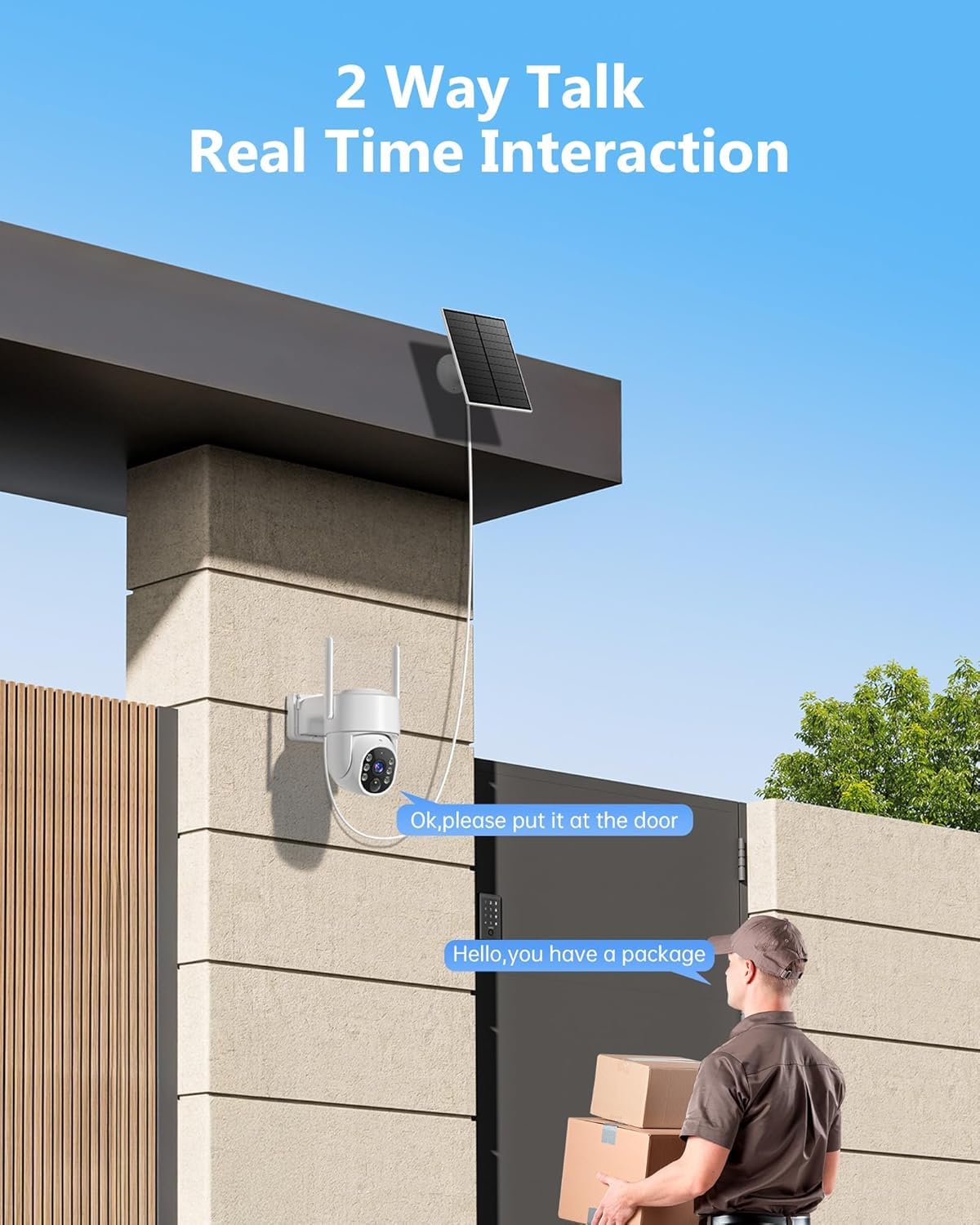 2K Solar Wireless Security Camera System 4 Packs V313125