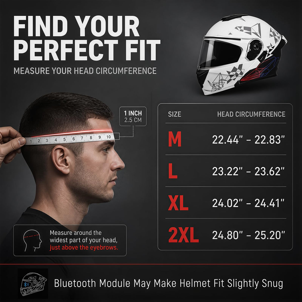 DOT Approved Flip Up Full Face Dual Visor Motorcycle Helmet Z3854