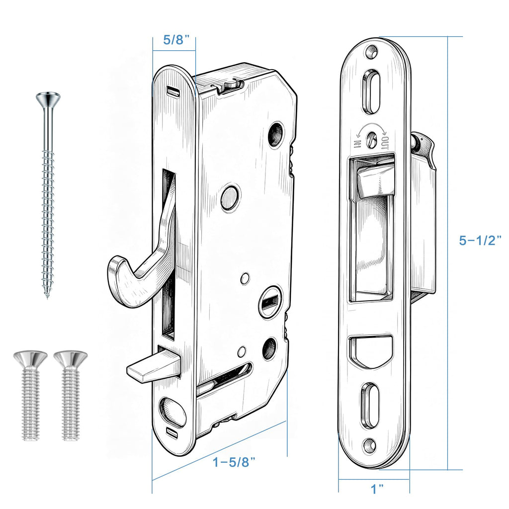Lock and Receiver Kit R154