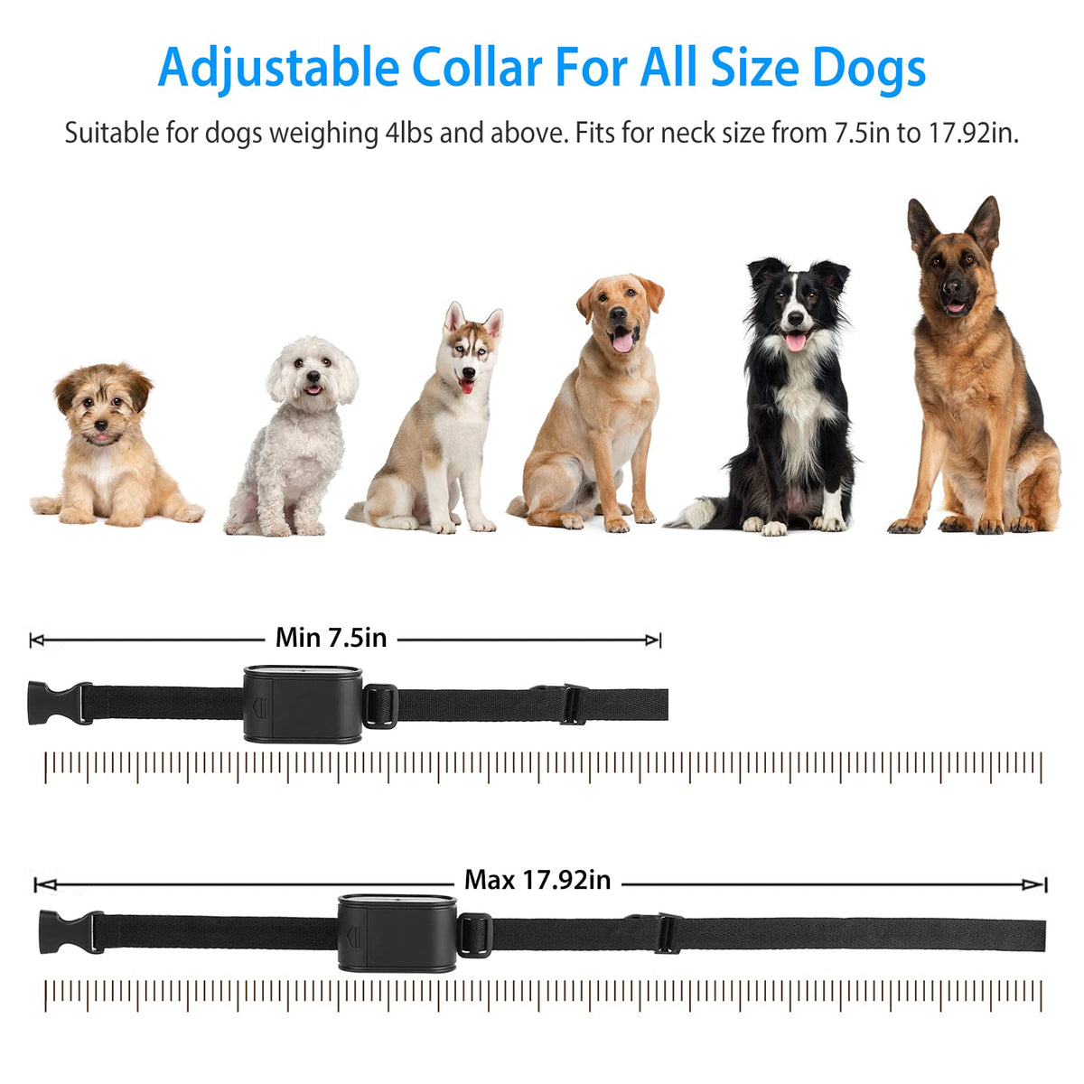 Electric Dog Fence System with 2 Waterproof Collar M802