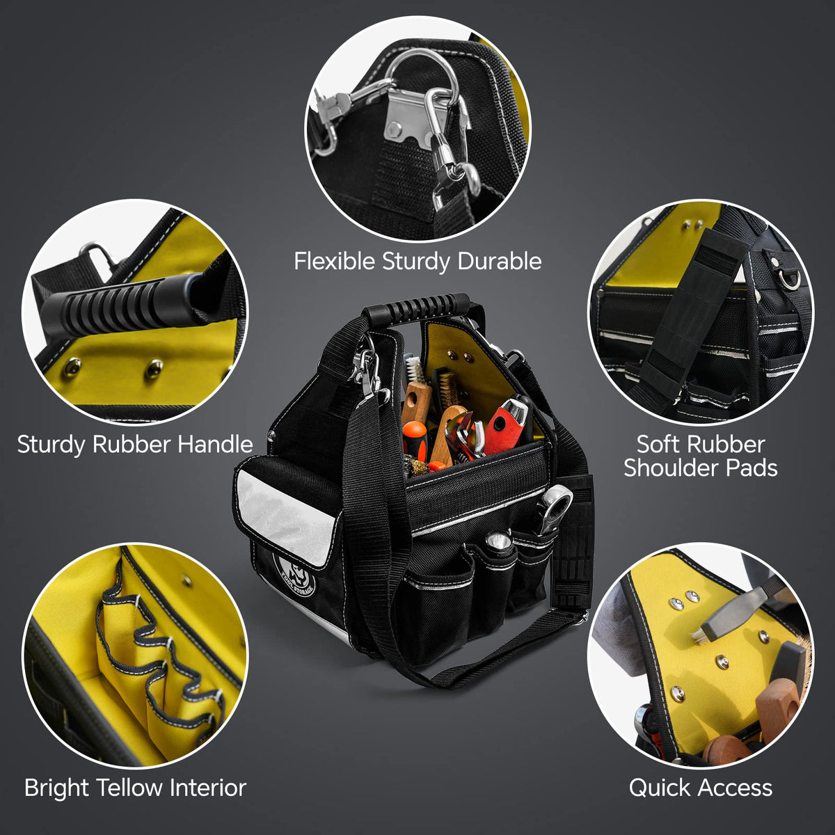 10in Tool Tote Bag with 43-Pocket Organizer L865666