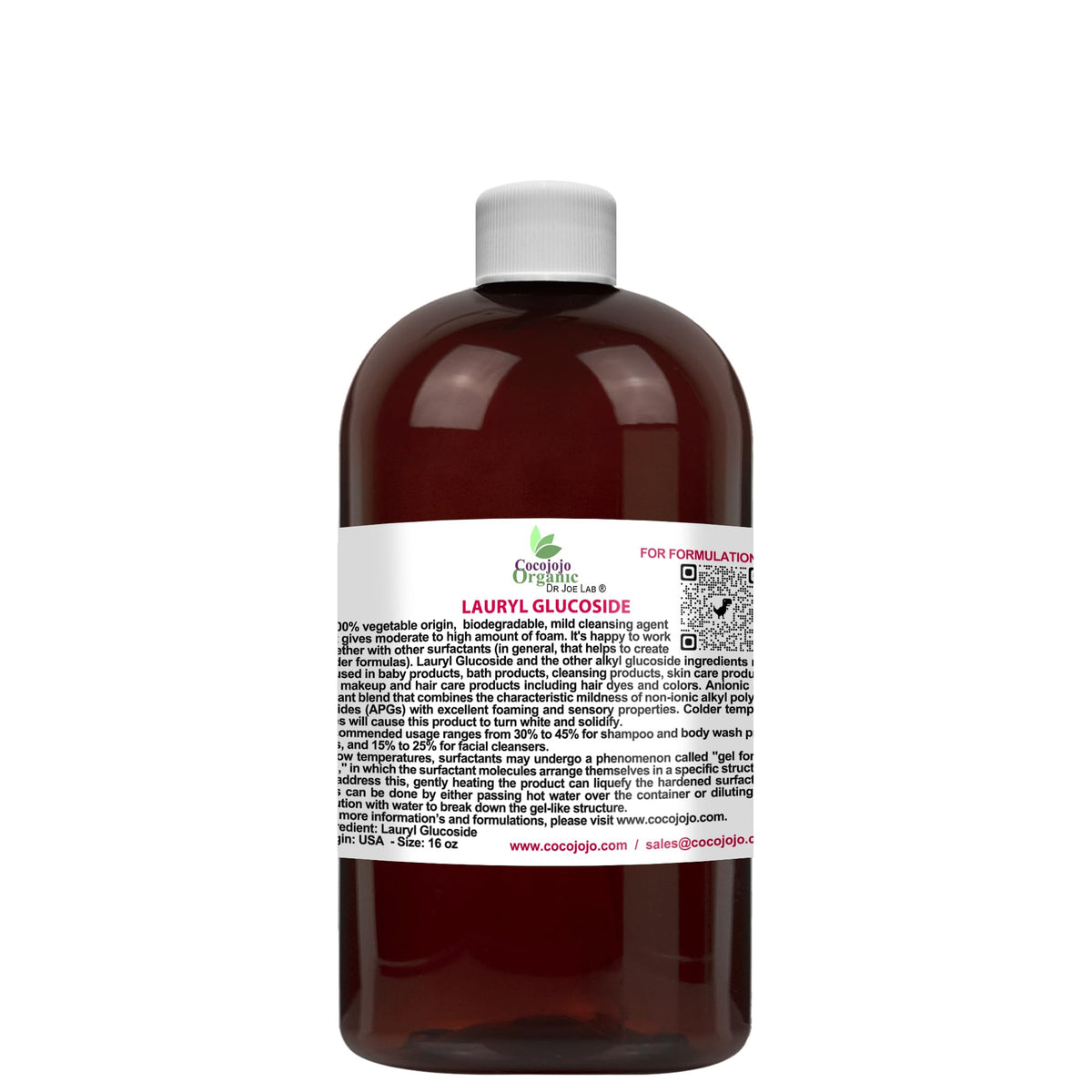 Lauryl Glucoside Natural Surfactant 16 Oz W114559