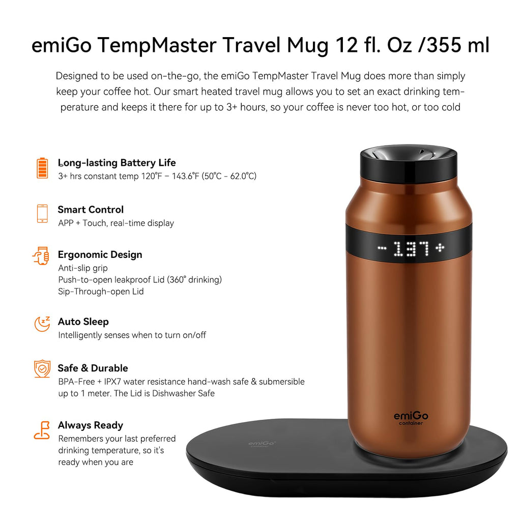 12 oz App Ctrl Heated Mug L363661
