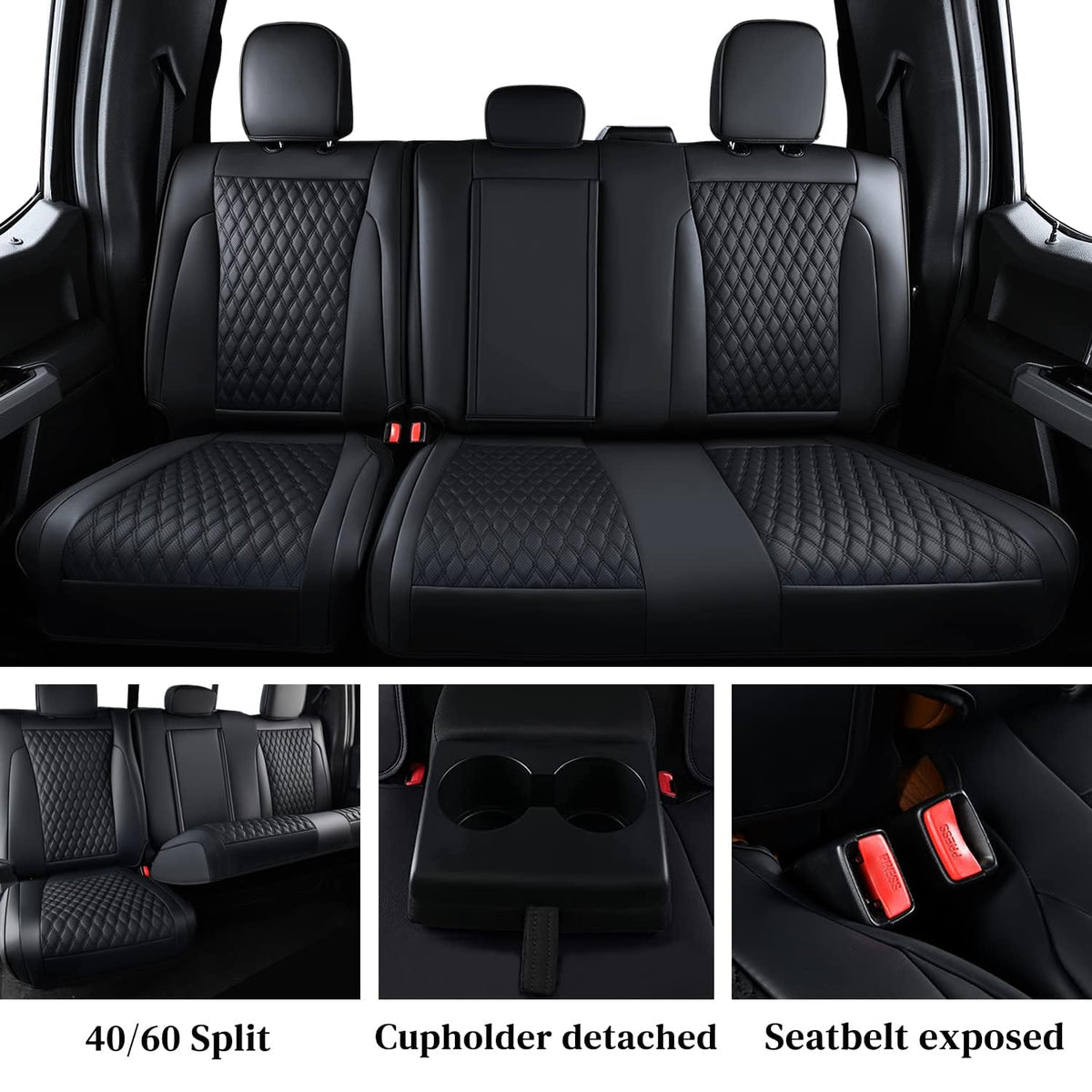Waterproof Faux Leather Full Coverage Seat Covers S147251