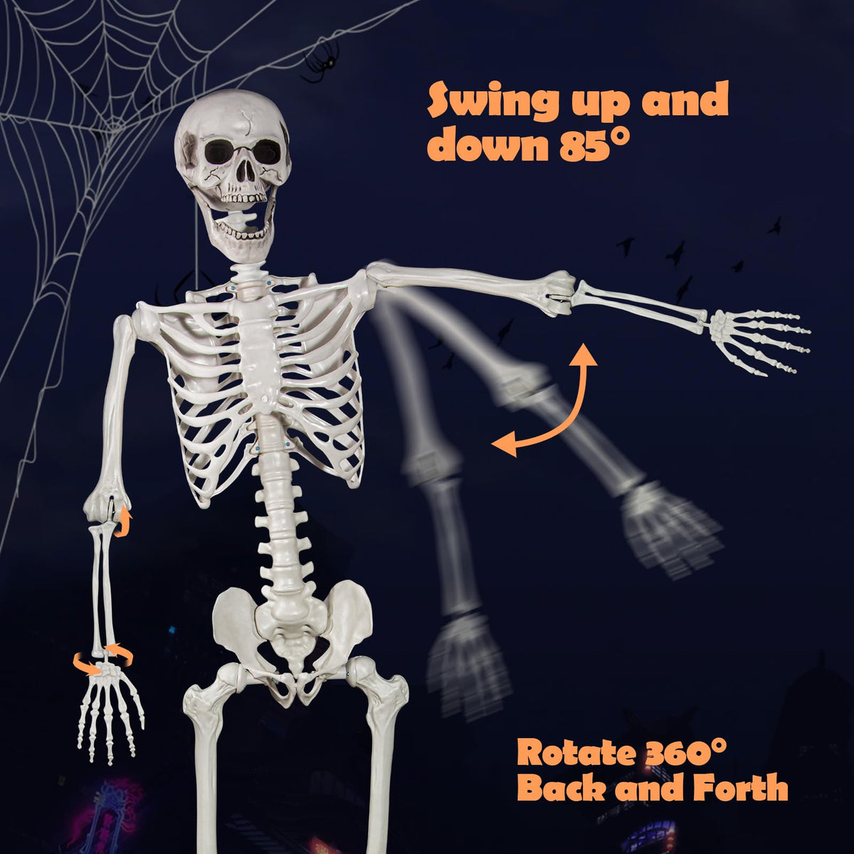 Life Size Skeleton with Posable Joints M62202