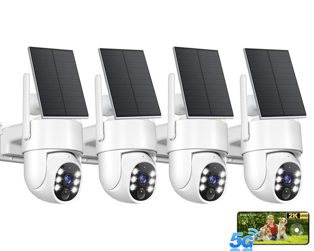 2K Solar Wireless Security Camera System 4 Packs V313125