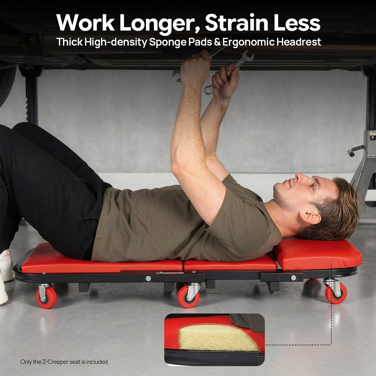 2 in 1 Heavy Duty Rolling Creeper Seat W871605
