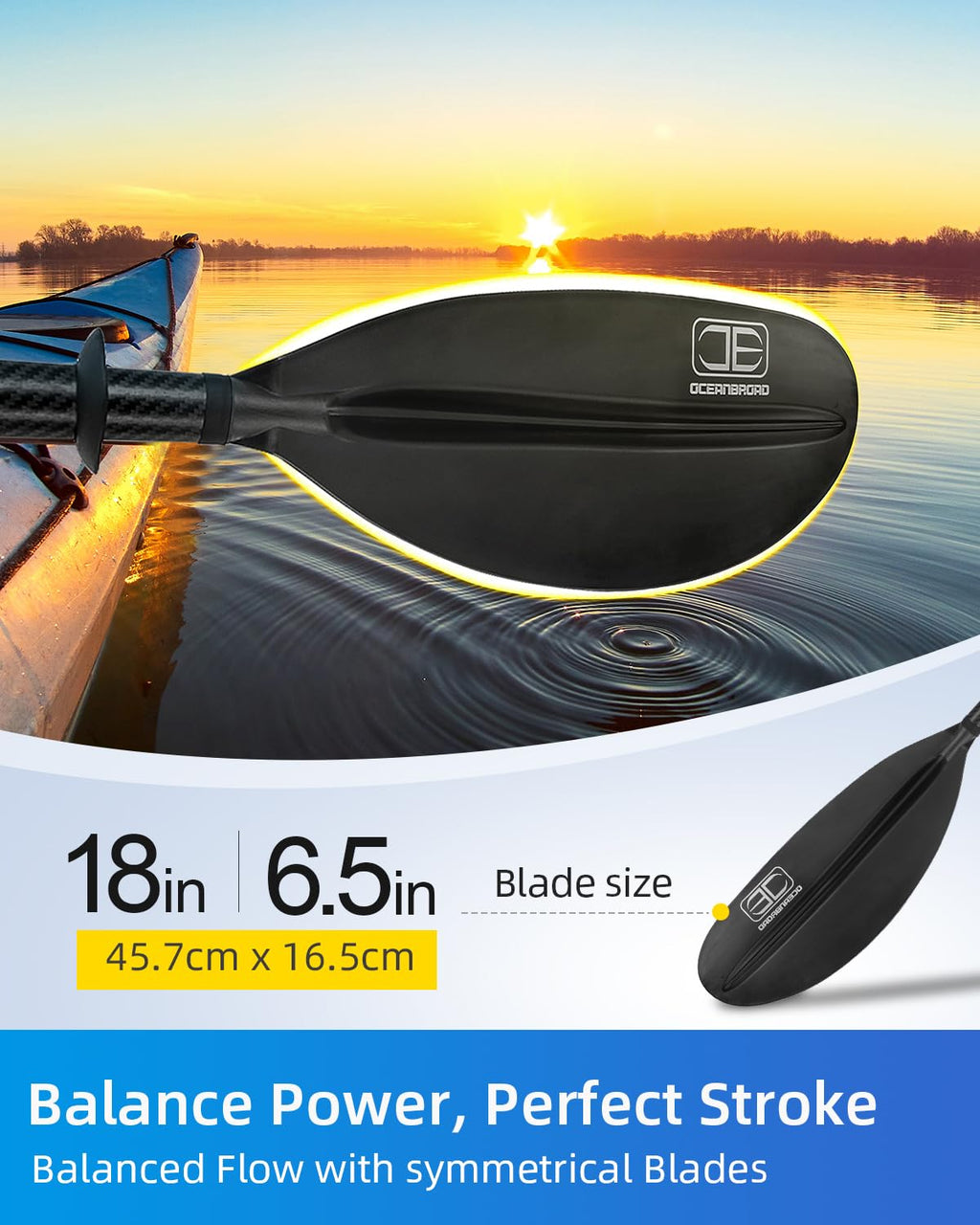 Adjustable Carbon Fiber Kayak Paddle Z458