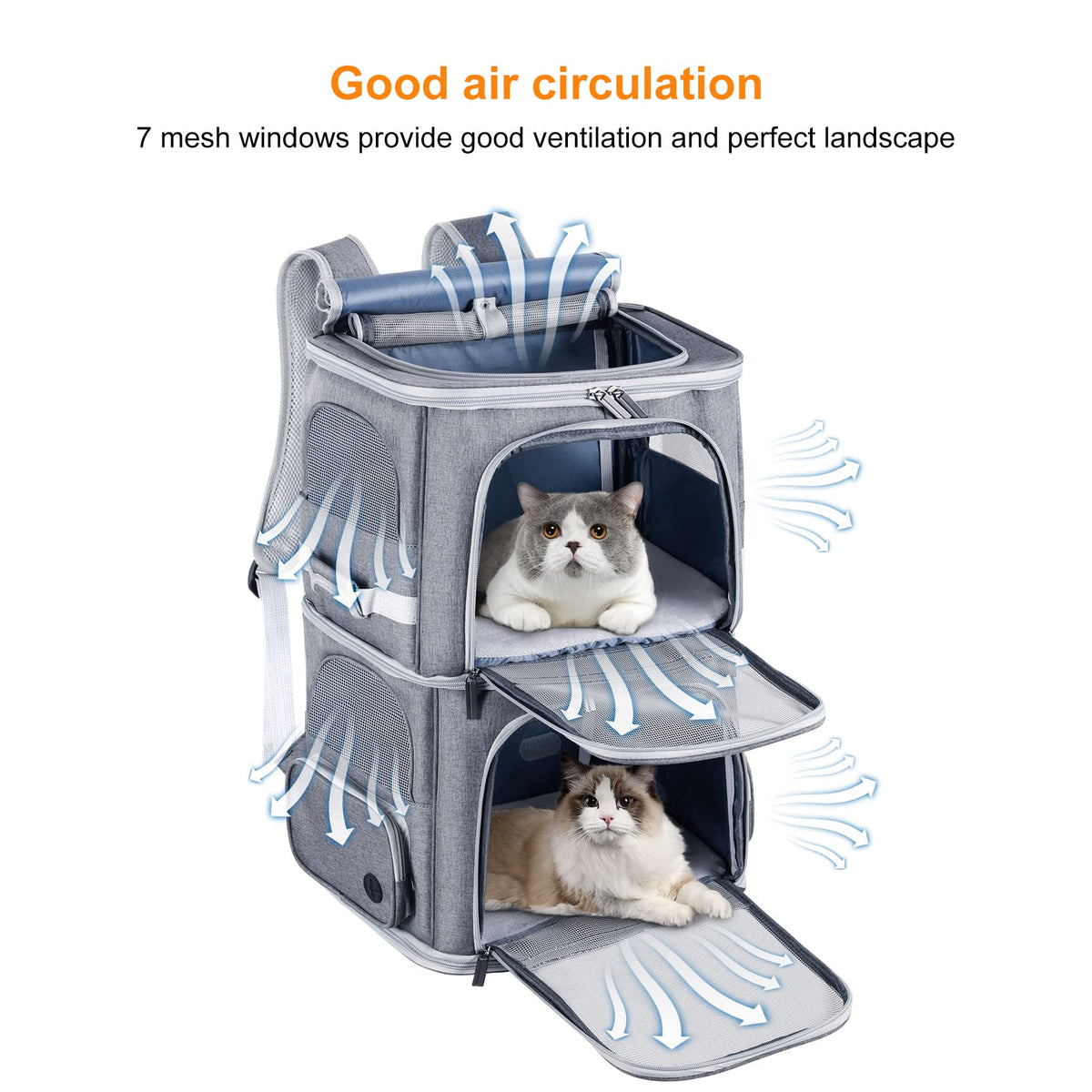 Double Compartment Pet Carrier Backpack H260263