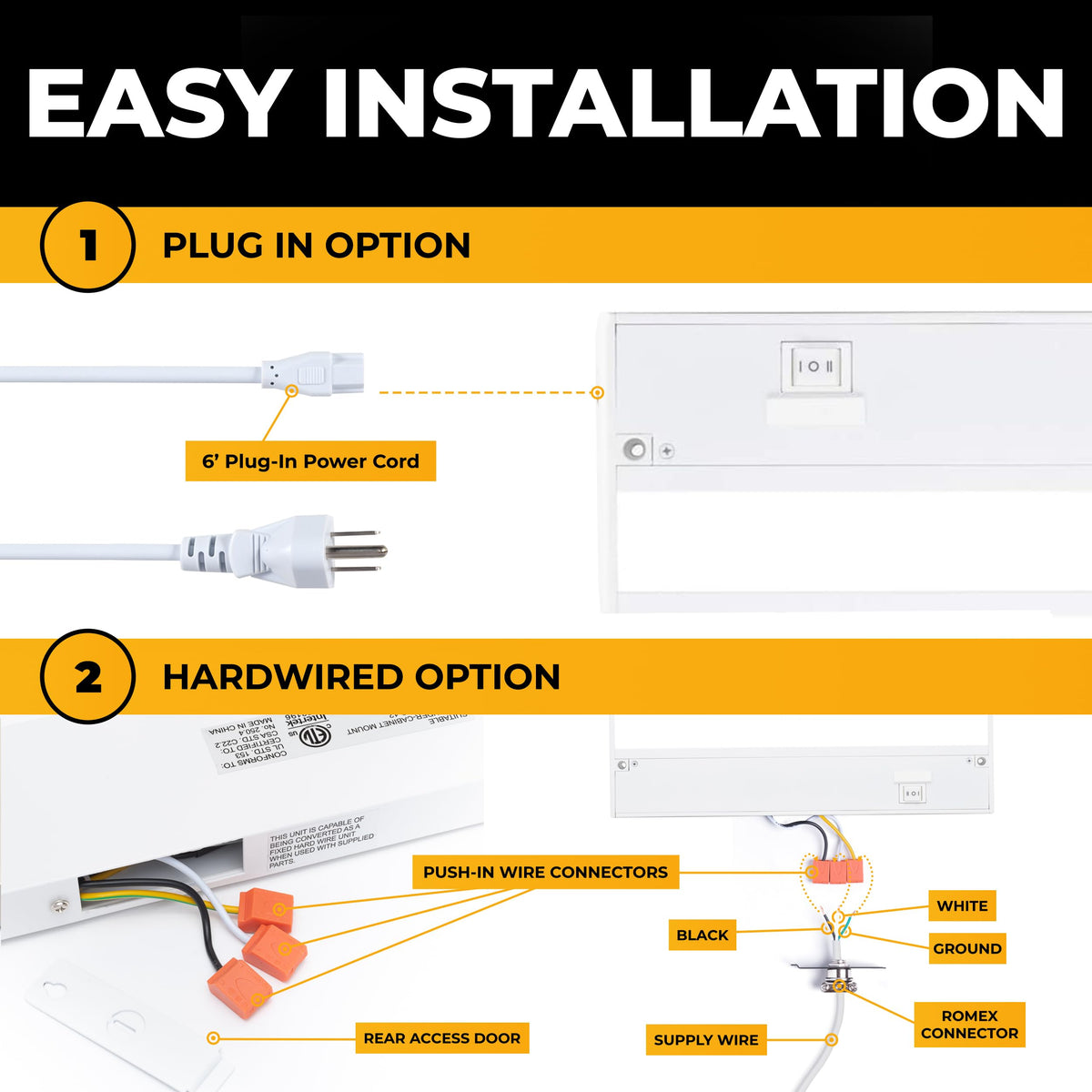 LED Under Cabinet Lighting 24 Inch White P7246