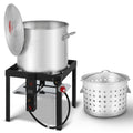 60QT Seafood Boil Pot with Basket and Burner O474