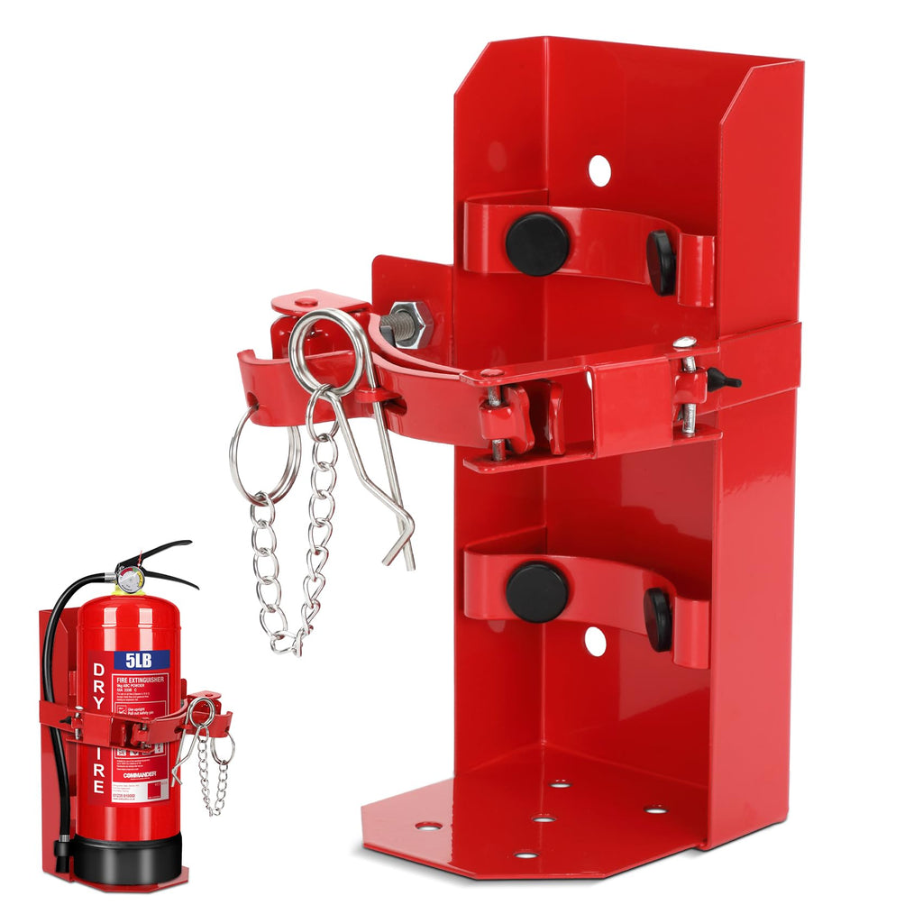 Heavy Duty Fire Extinguisher Brackets & Mounts Steel Red O67241