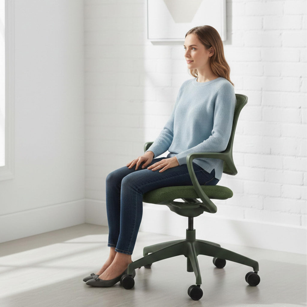 Orange White Low Back Office Chair F440027