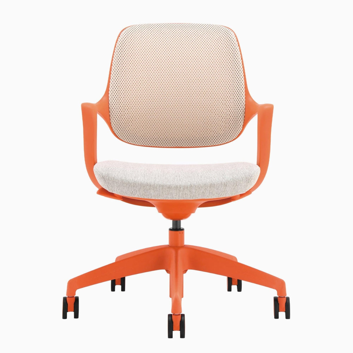 Orange White Low Back Office Chair F440027