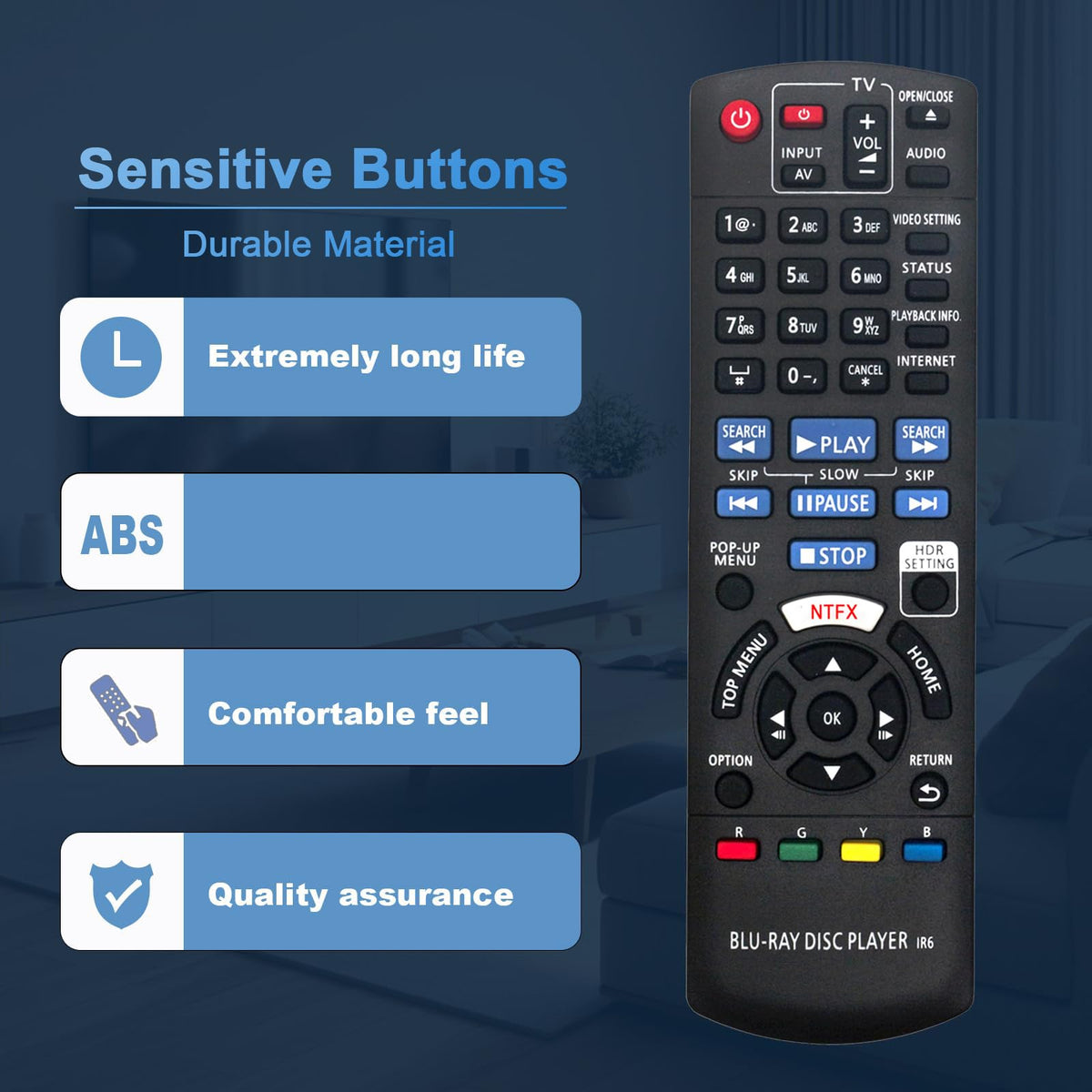 Replacement Remote Control Y7684