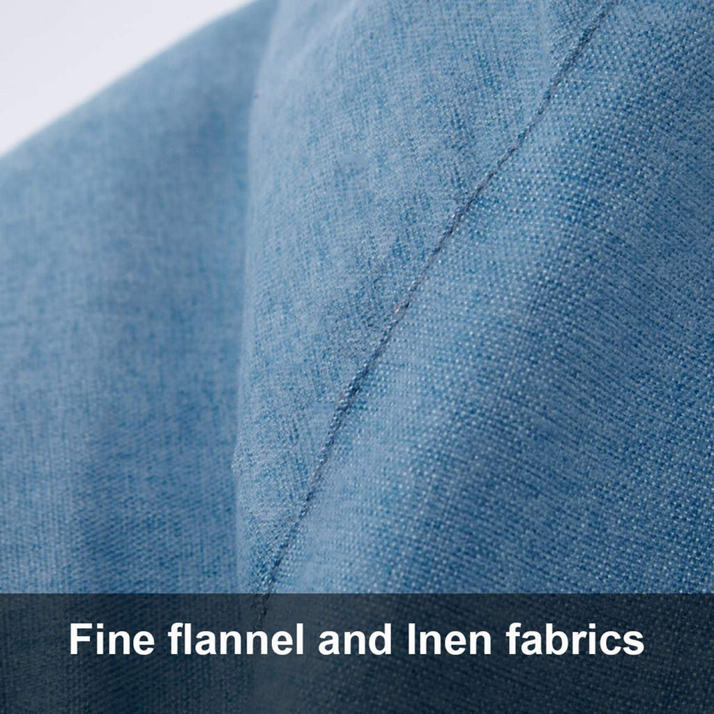 Linen Fabric Bean Bag Chair Cover 90x110cm D652